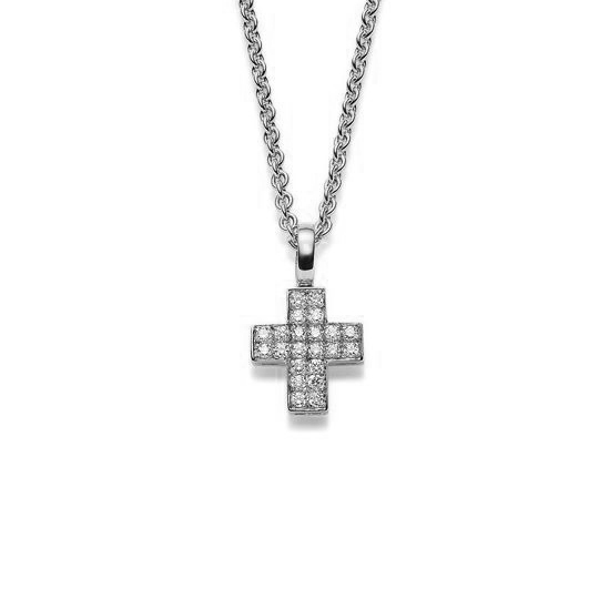 Diamant Kreuz WG 0.44 ct. TW-SI