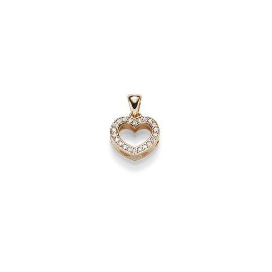 Brillant Anhänger Herz RG 0.13 ct. TW-SI