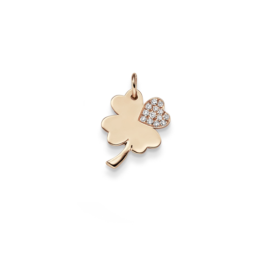Diamant Anhänger Kleeblatt RG 0.11 ct. TW-SI