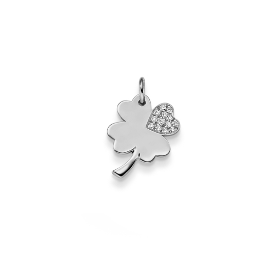 Diamant Anhänger Kleeblatt WG 0.11 ct. TW-SI