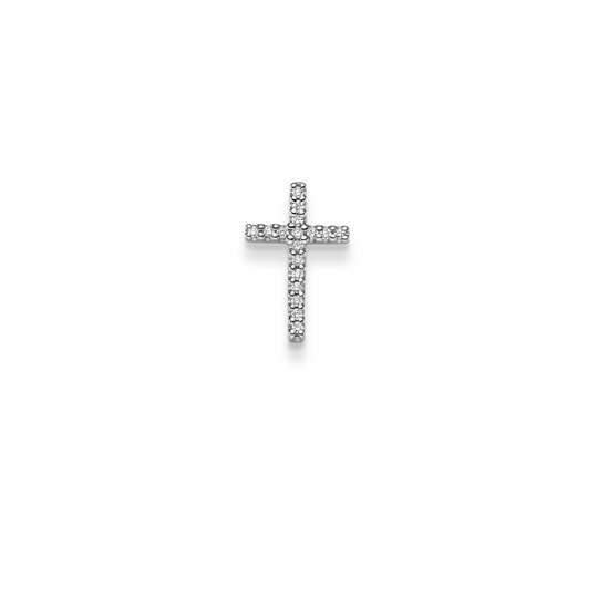 Diamant Anhänger Kreuz WG 0.12 ct. TW-SI