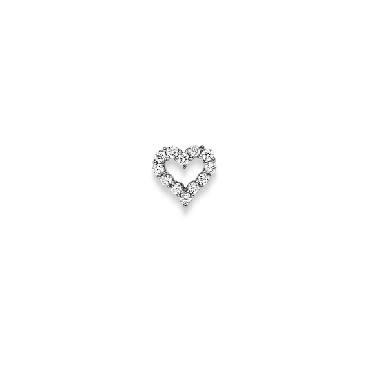 Brillant Anhänger Herz WG 0.20 ct. TW-SI