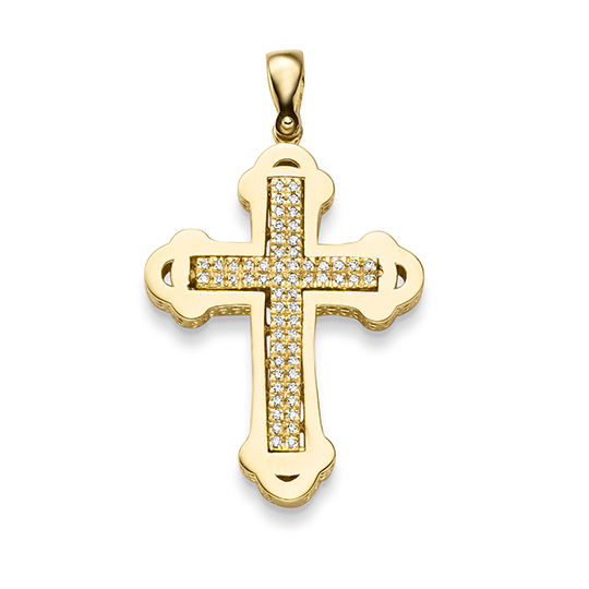 Diamant Anhänger Kreuz GG 0.40 ct. TW-SI