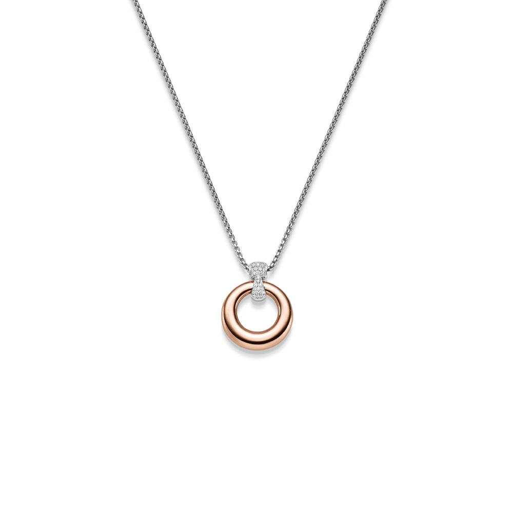 Diamant Anhänger WG/RG 0.23 ct. TW-SI